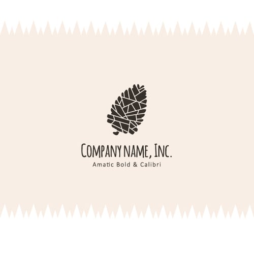Pine cone logotype design
